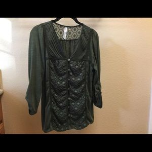 Khaki green blouse